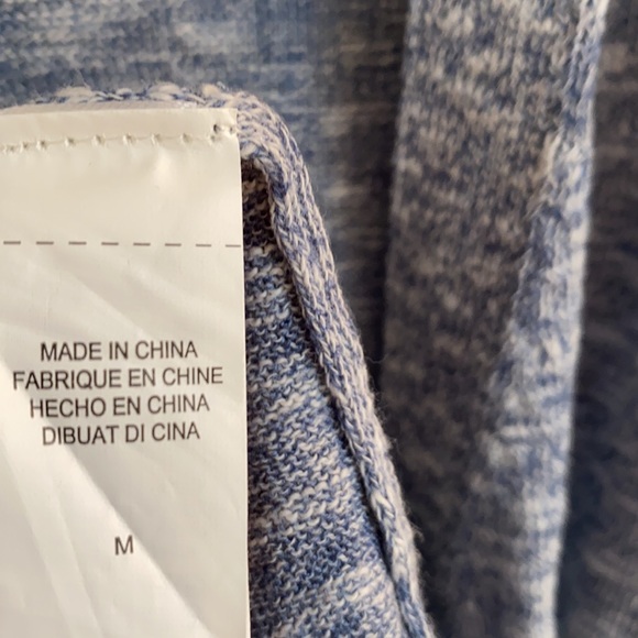 ✨Lucky Brand Blue Heathered Sweater Duster Cardigan✨ - Picture 5 of 5